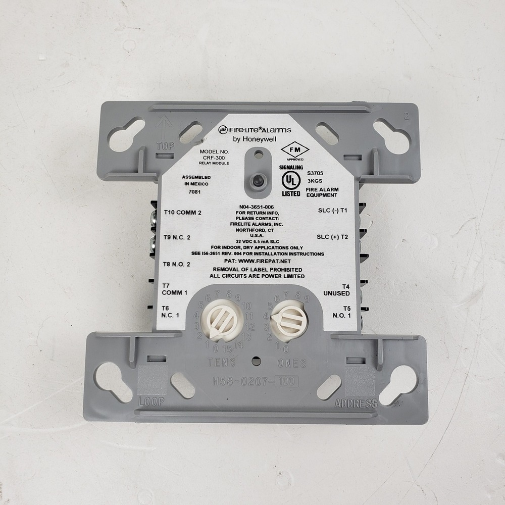 Fire-Lite Alarms Honeywell CRF-300 Relay Module Addressable Fire Alarm Control